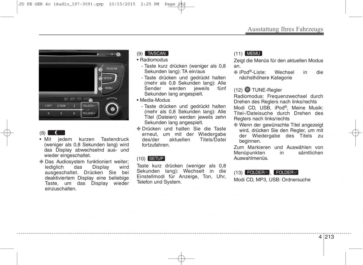 KIA Ceed II 2 Handbuch / page 305