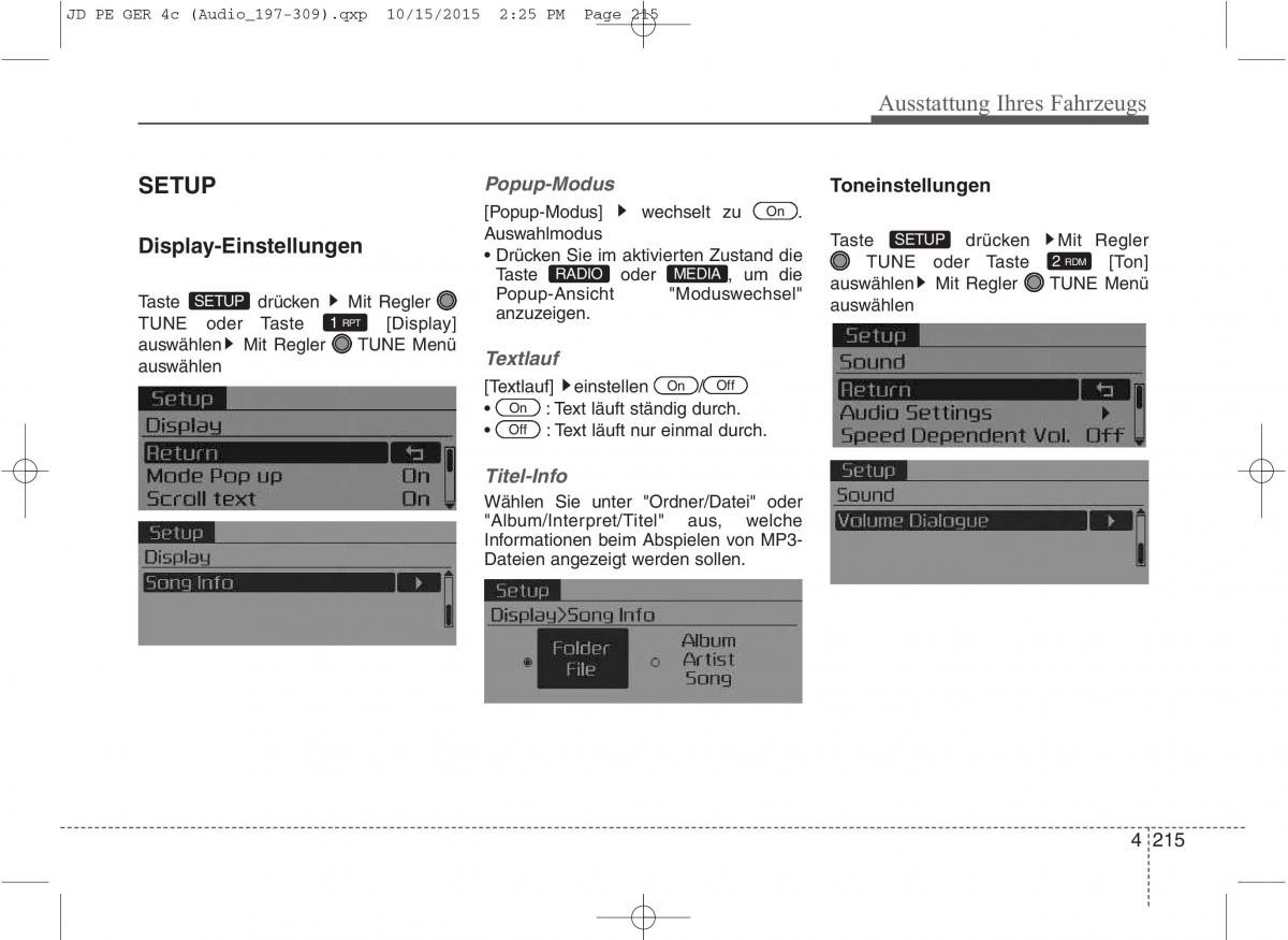 KIA Ceed II 2 Handbuch / page 307