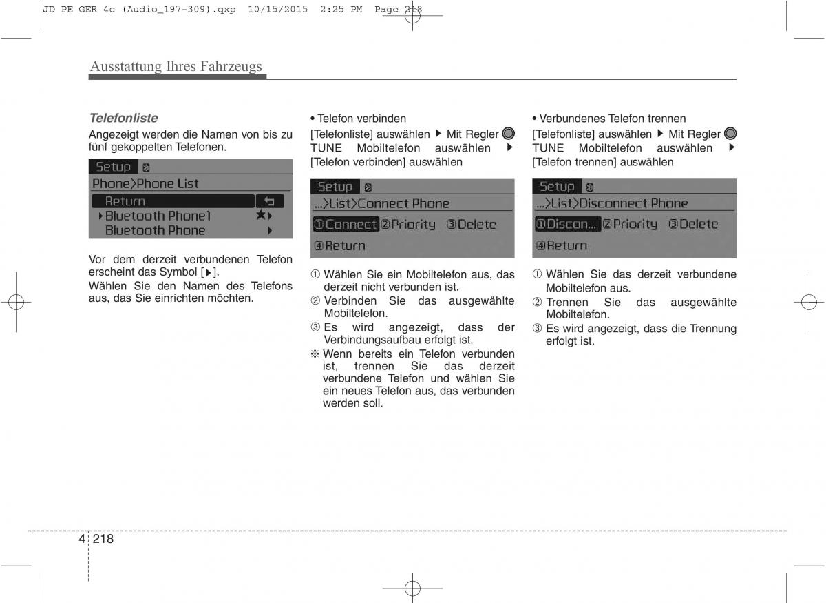 KIA Ceed II 2 Handbuch / page 310