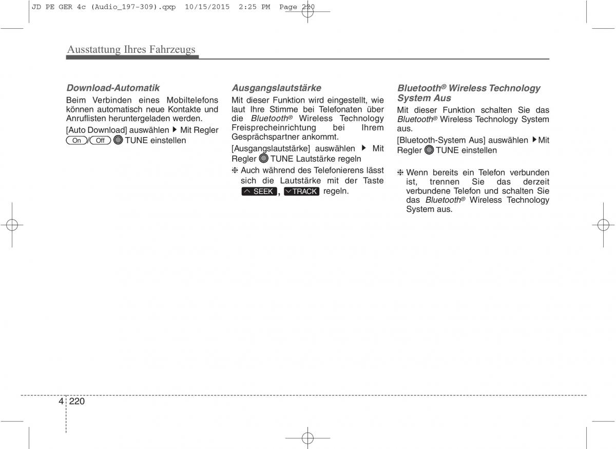 KIA Ceed II 2 Handbuch / page 312