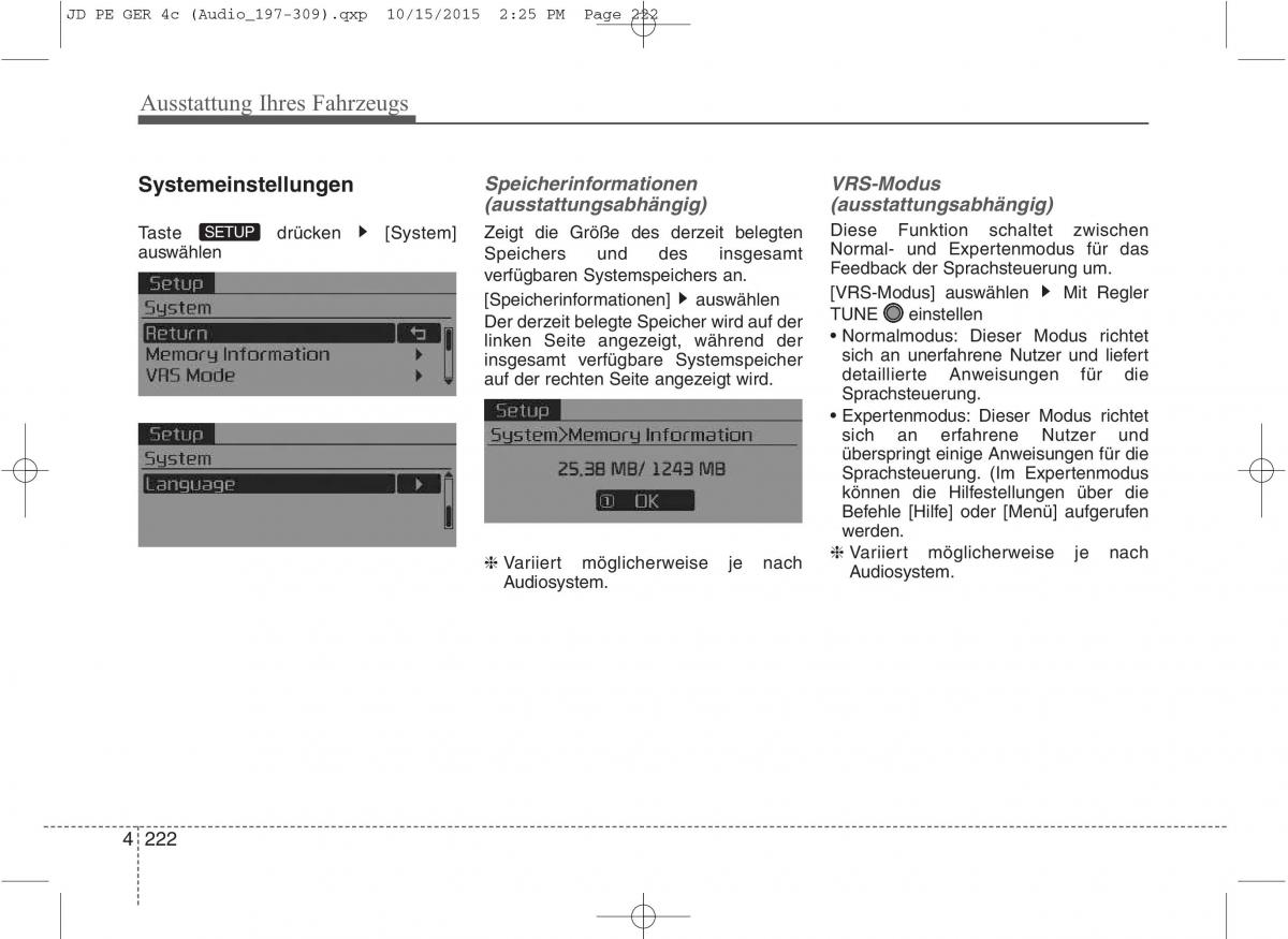 KIA Ceed II 2 Handbuch / page 314