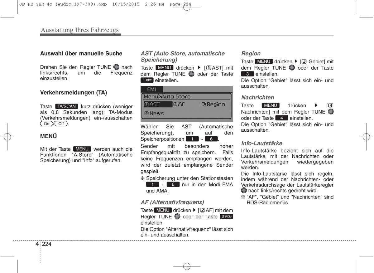 KIA Ceed II 2 Handbuch / page 316