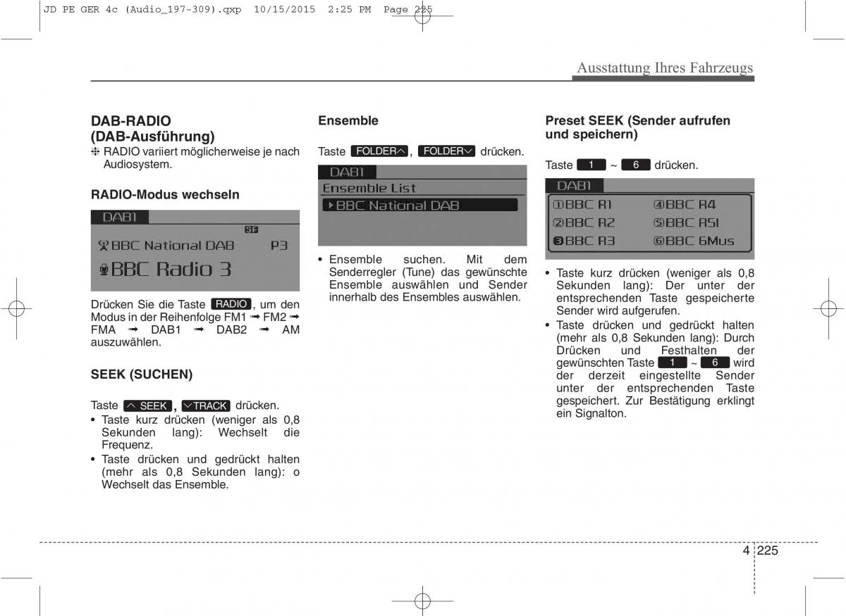 KIA Ceed II 2 Handbuch / page 317