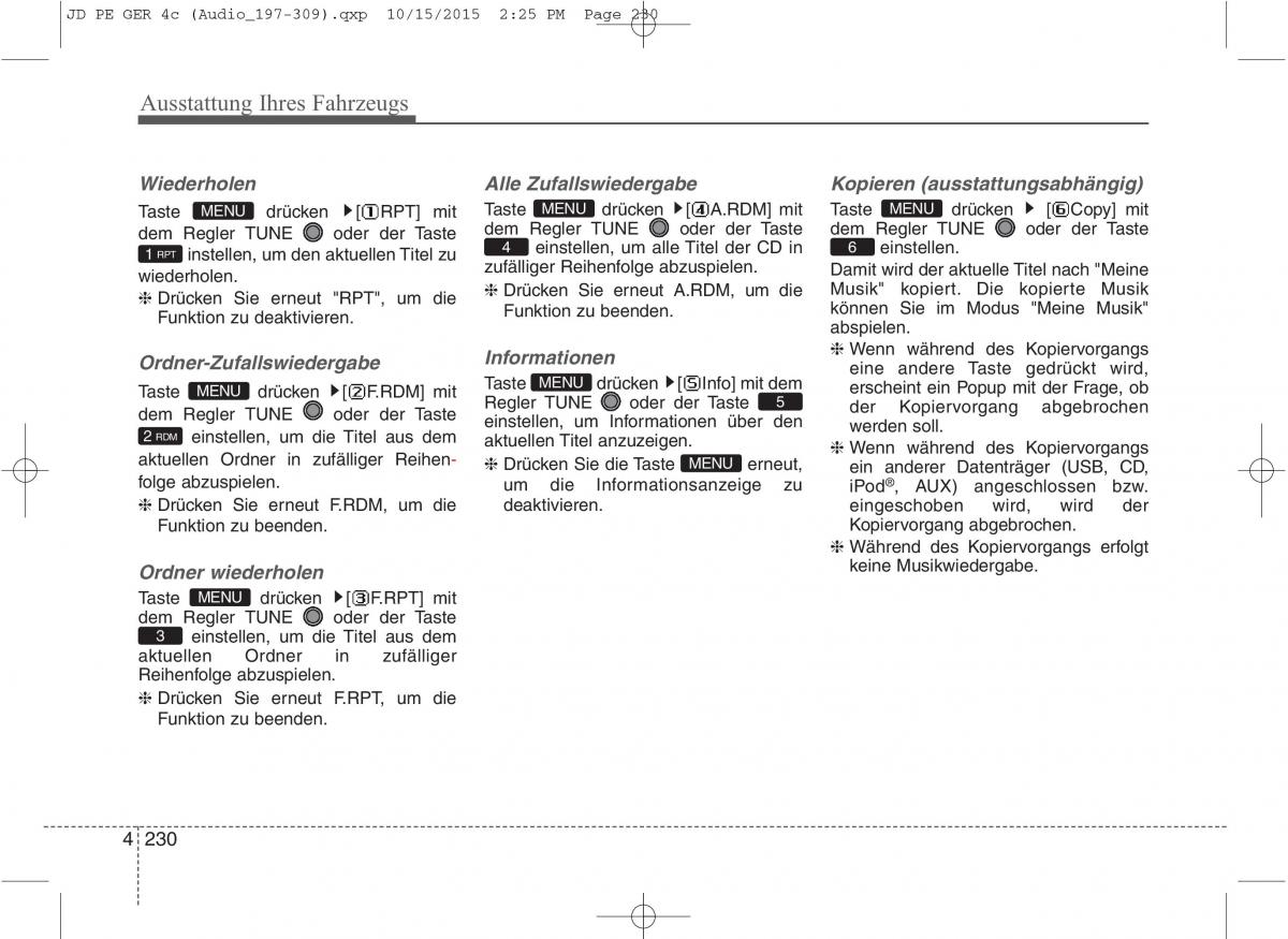 KIA Ceed II 2 Handbuch / page 322