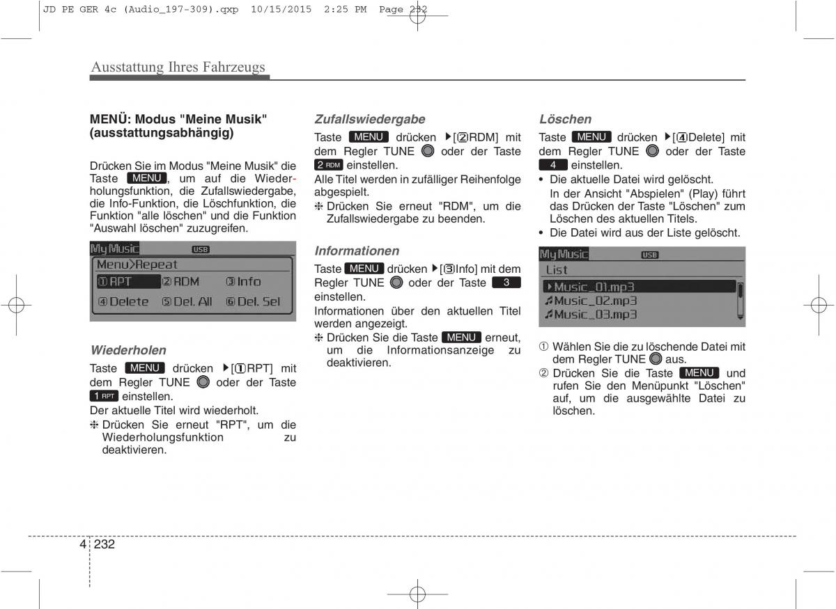 KIA Ceed II 2 Handbuch / page 324