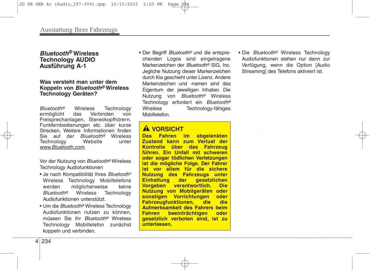 KIA Ceed II 2 Handbuch / page 326