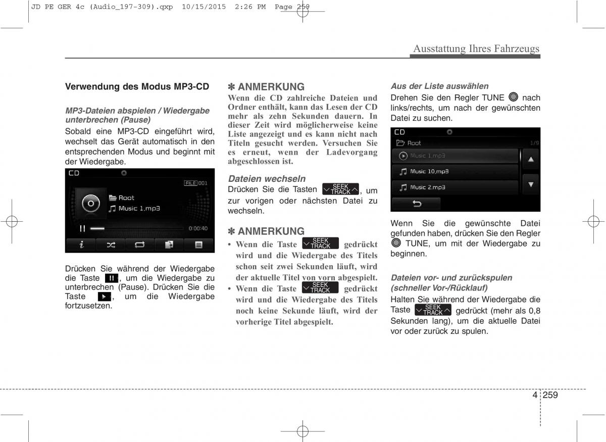 KIA Ceed II 2 Handbuch / page 351