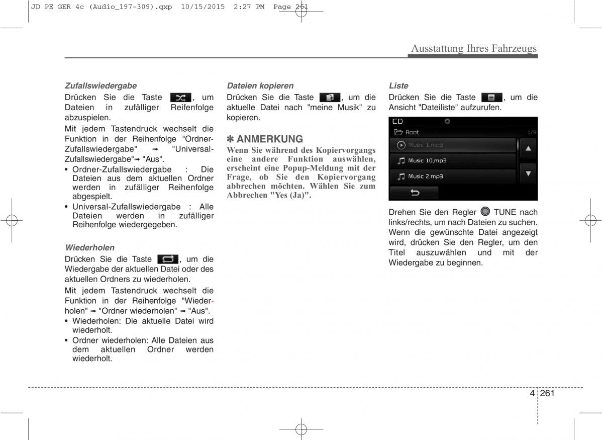 KIA Ceed II 2 Handbuch / page 353