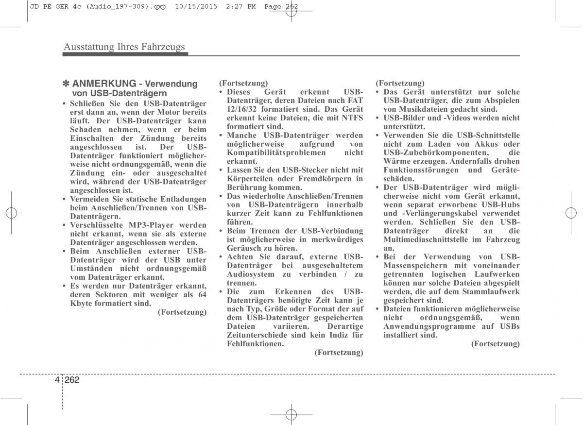 KIA Ceed II 2 Handbuch / page 354