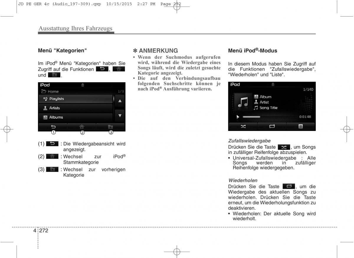 KIA Ceed II 2 Handbuch / page 364