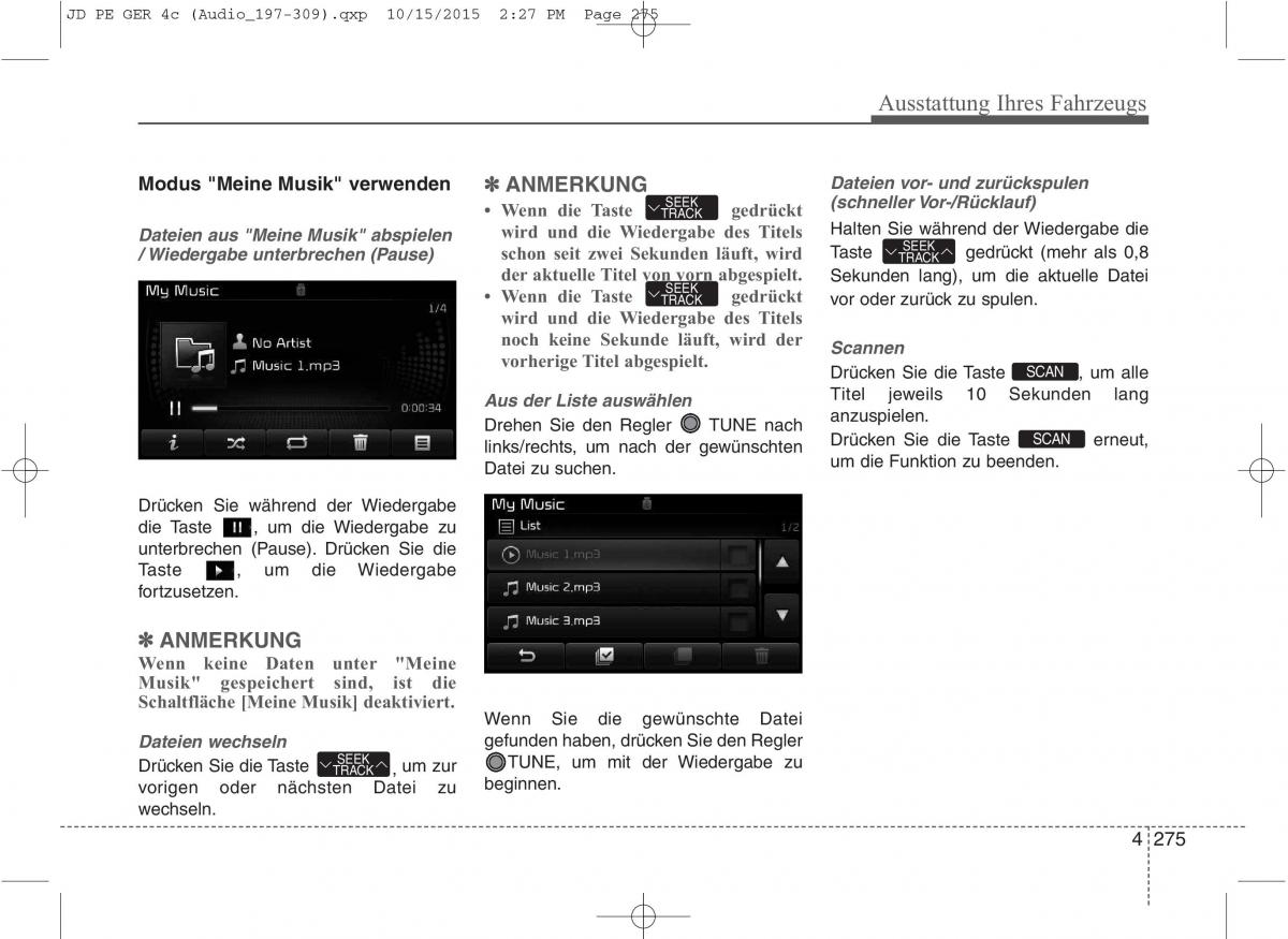 KIA Ceed II 2 Handbuch / page 367