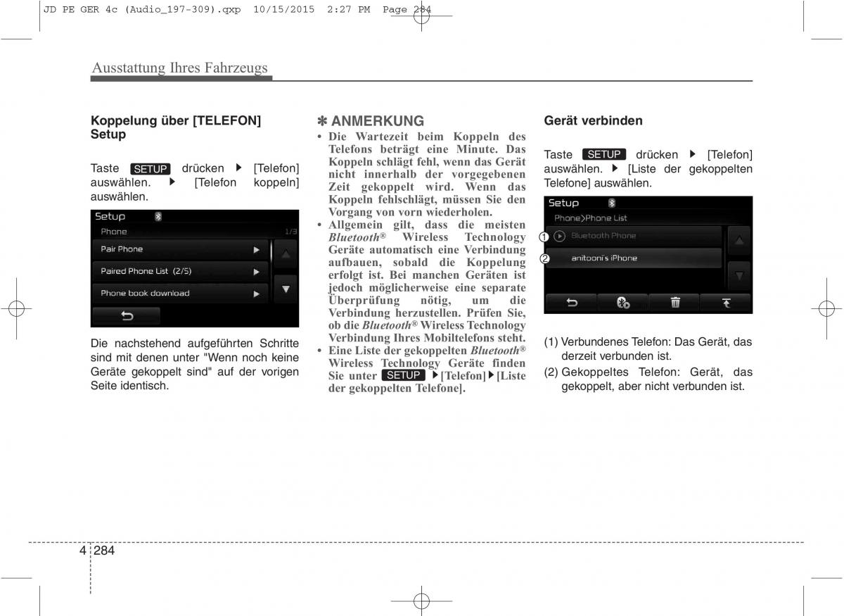 KIA Ceed II 2 Handbuch / page 376