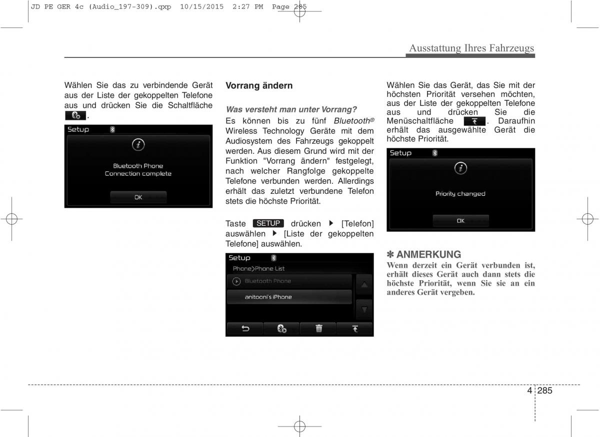 KIA Ceed II 2 Handbuch / page 377