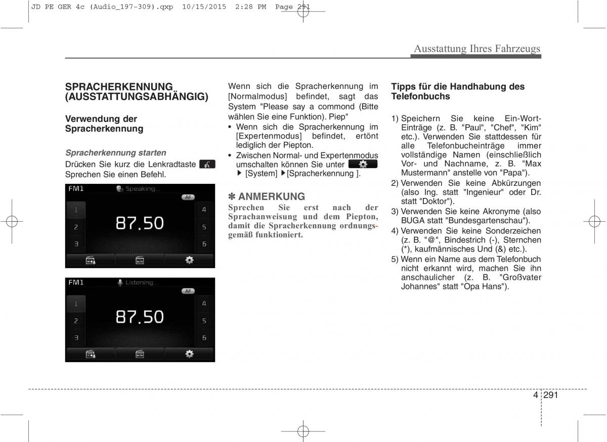 KIA Ceed II 2 Handbuch / page 383