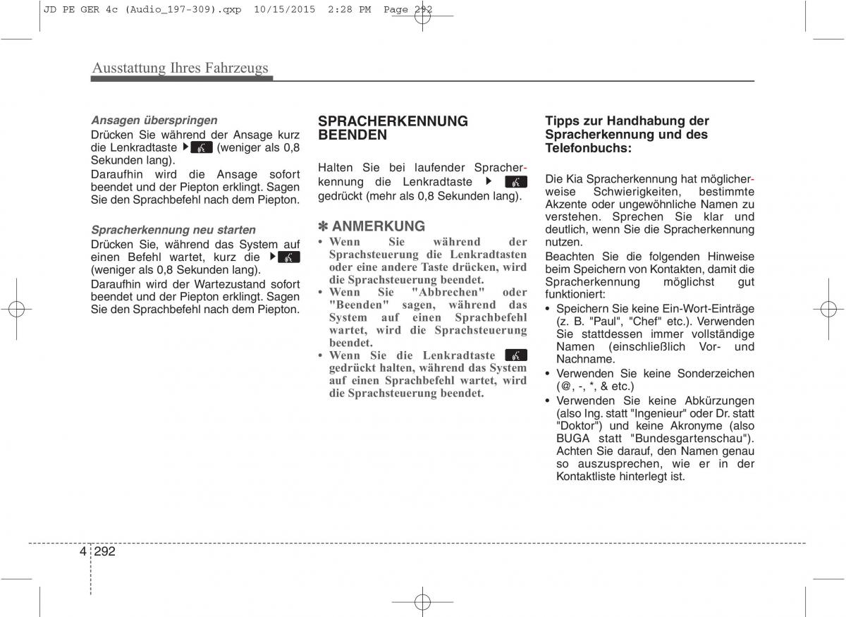 KIA Ceed II 2 Handbuch / page 384