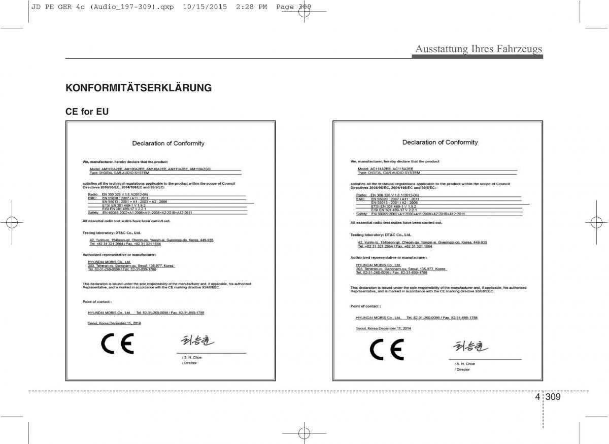 KIA Ceed II 2 Handbuch / page 401