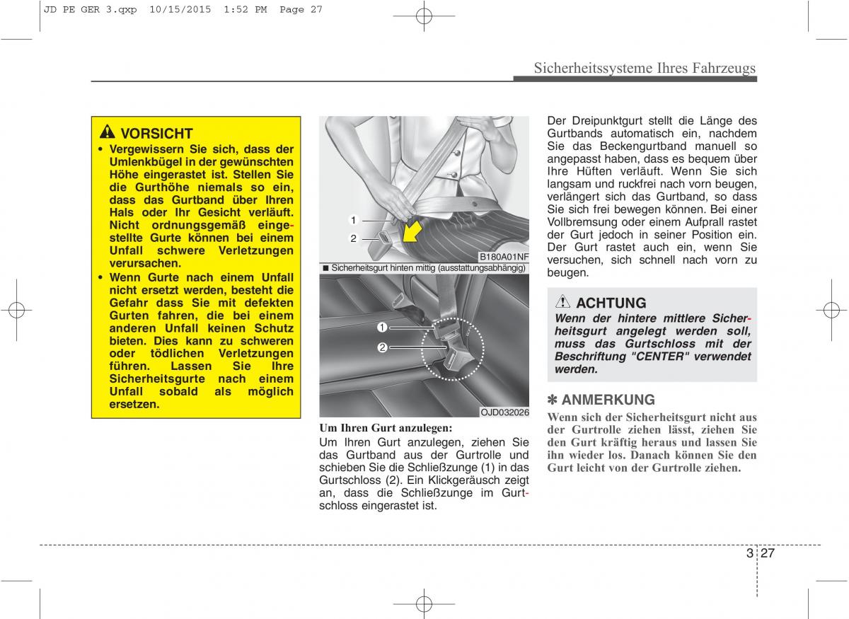 KIA Ceed II 2 Handbuch / page 47