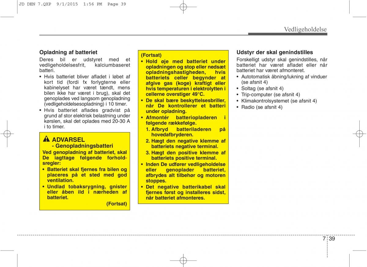 KIA Ceed II 2 Bilens instruktionsbog / page 543