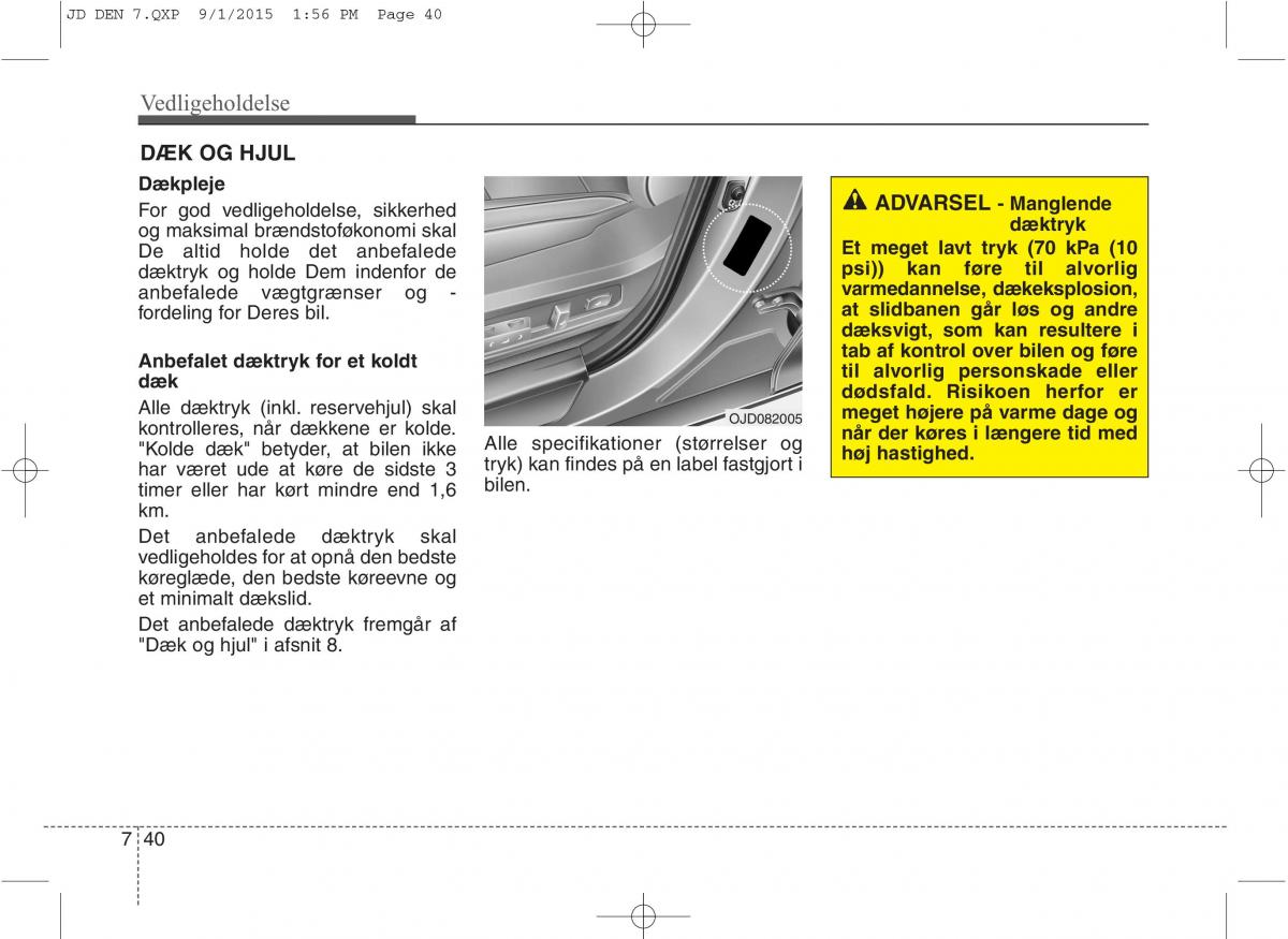 KIA Ceed II 2 Bilens instruktionsbog / page 544