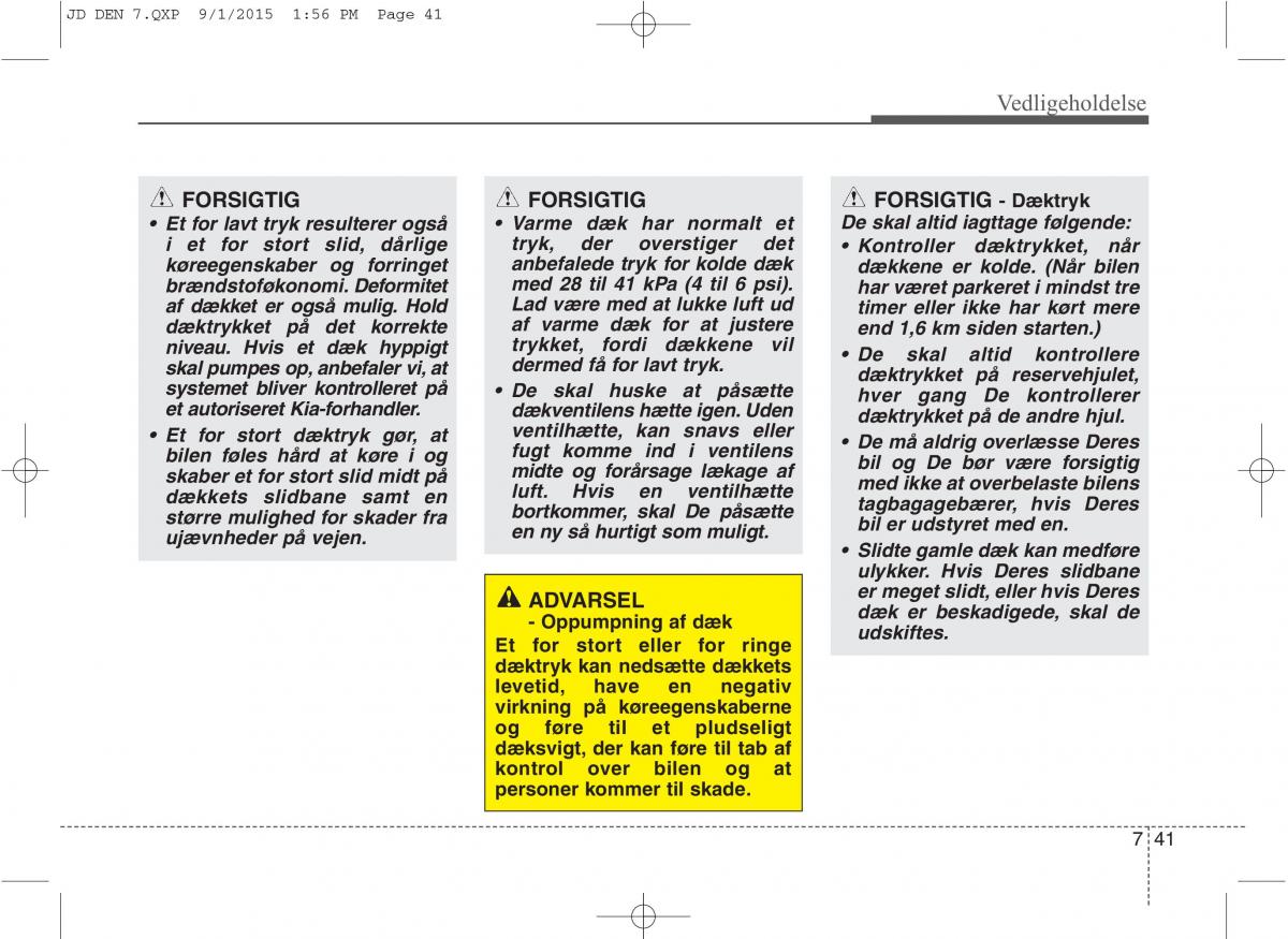 KIA Ceed II 2 Bilens instruktionsbog / page 545