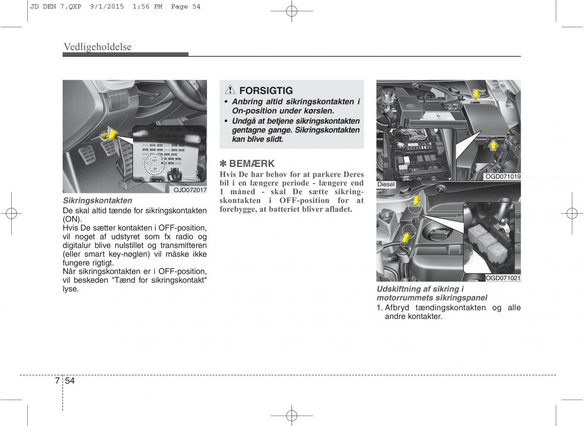 KIA Ceed II 2 Bilens instruktionsbog / page 558