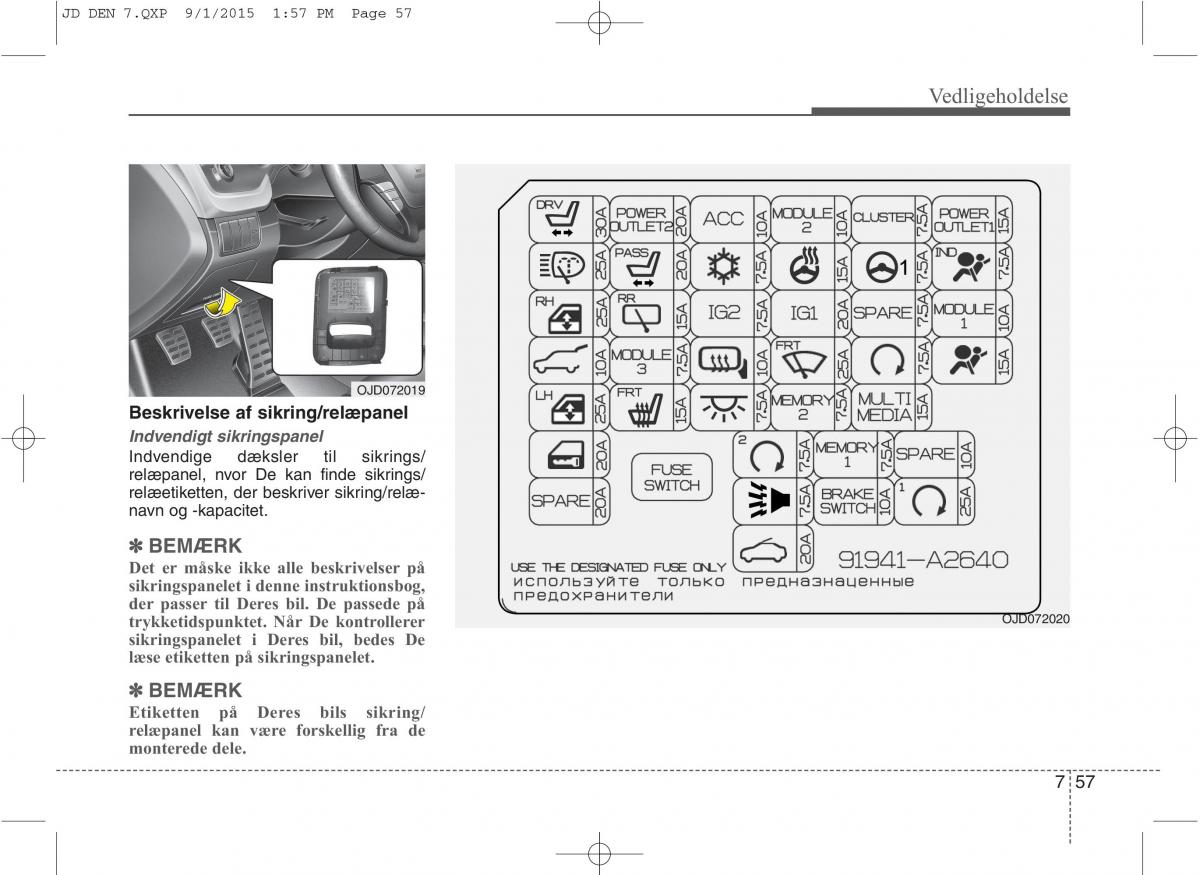 KIA Ceed II 2 Bilens instruktionsbog / page 561