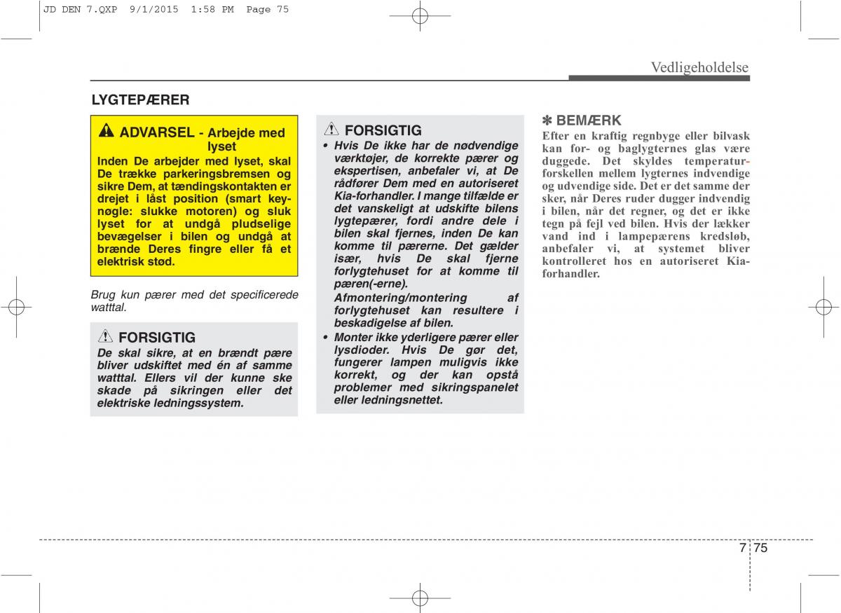 KIA Ceed II 2 Bilens instruktionsbog / page 579