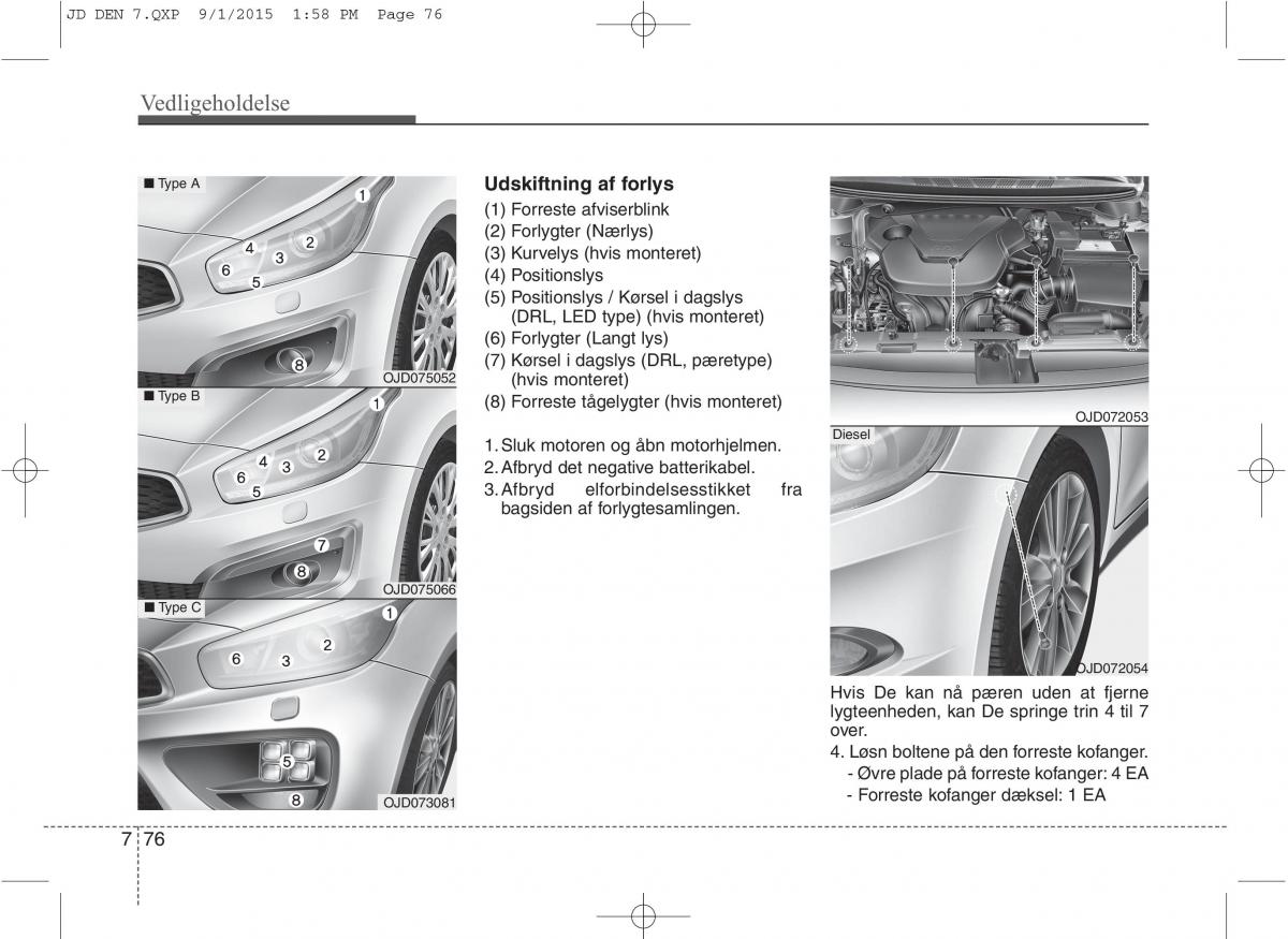 KIA Ceed II 2 Bilens instruktionsbog / page 580