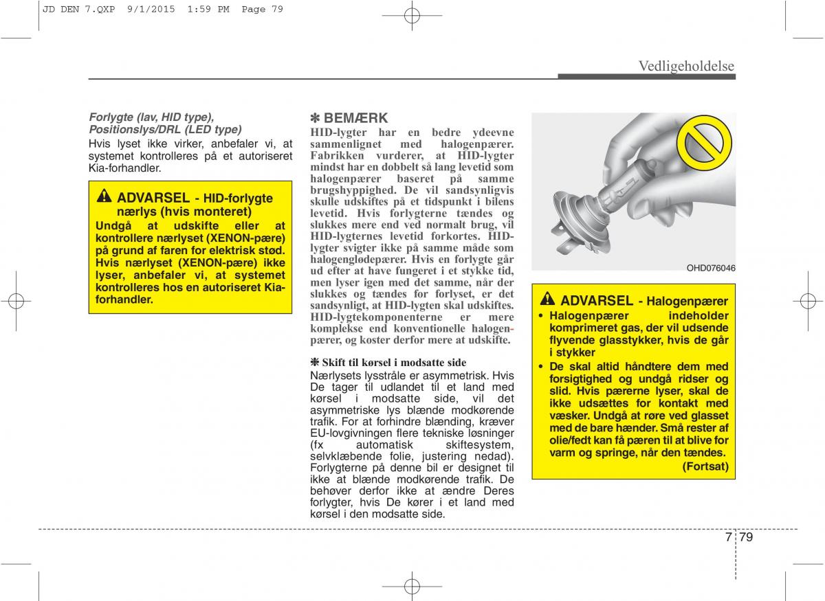 KIA Ceed II 2 Bilens instruktionsbog / page 583