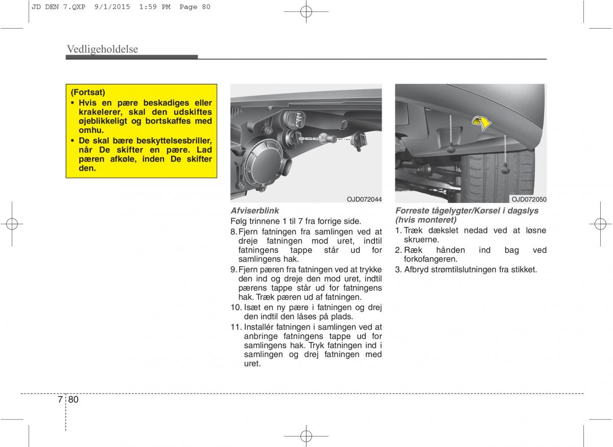 KIA Ceed II 2 Bilens instruktionsbog / page 584