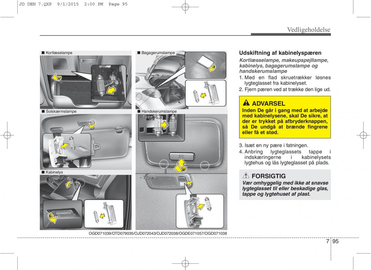 KIA Ceed II 2 Bilens instruktionsbog / page 599