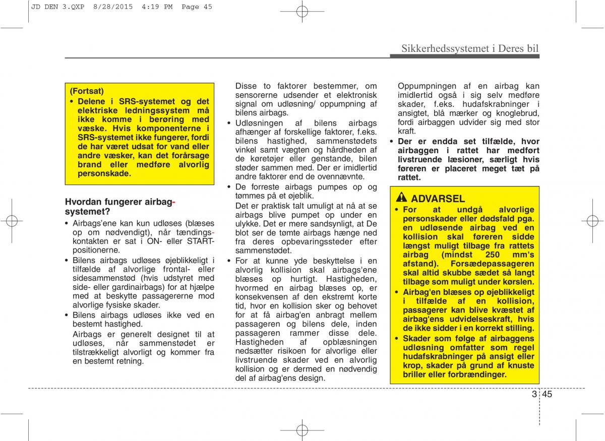 KIA Ceed II 2 Bilens instruktionsbog / page 62