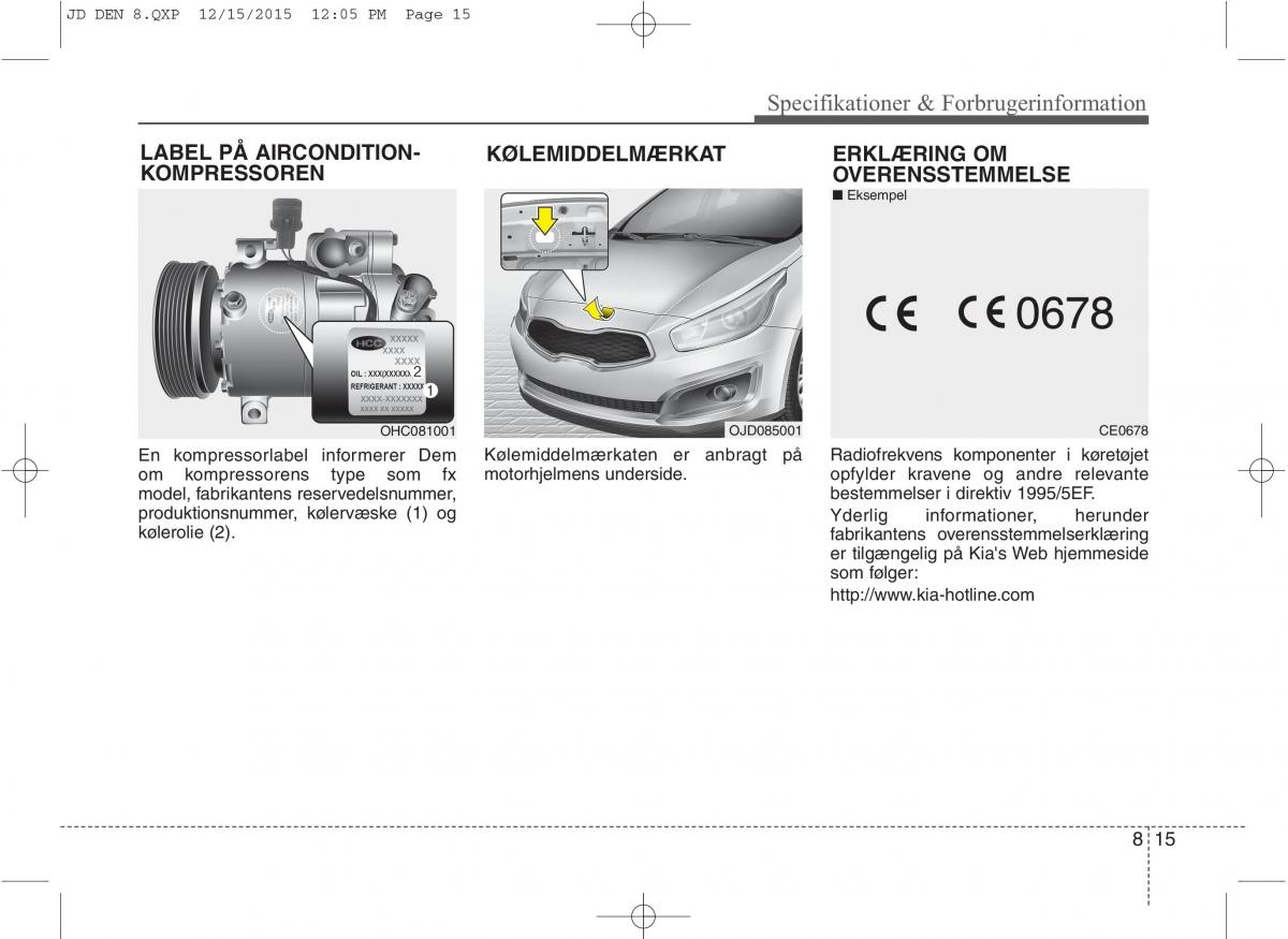 KIA Ceed II 2 Bilens instruktionsbog / page 624