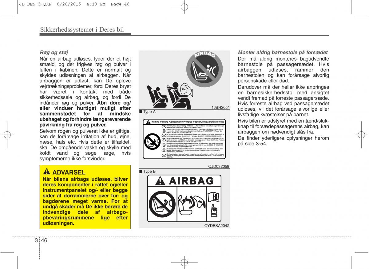 KIA Ceed II 2 Bilens instruktionsbog / page 63