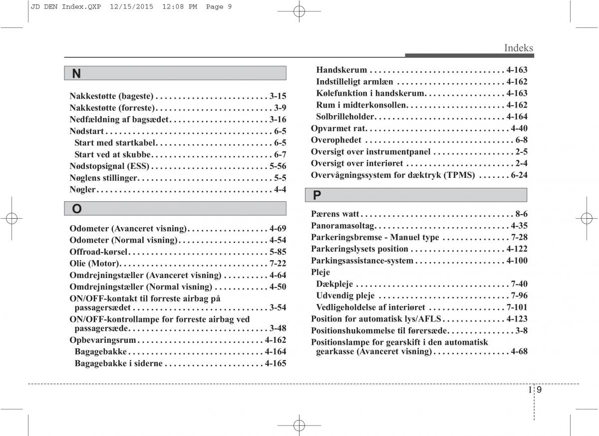 KIA Ceed II 2 Bilens instruktionsbog / page 633