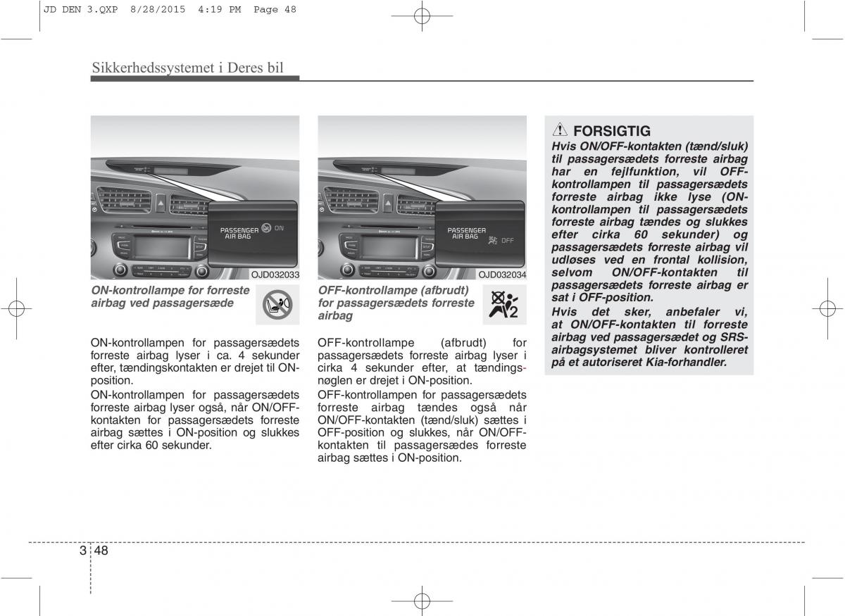 KIA Ceed II 2 Bilens instruktionsbog / page 65