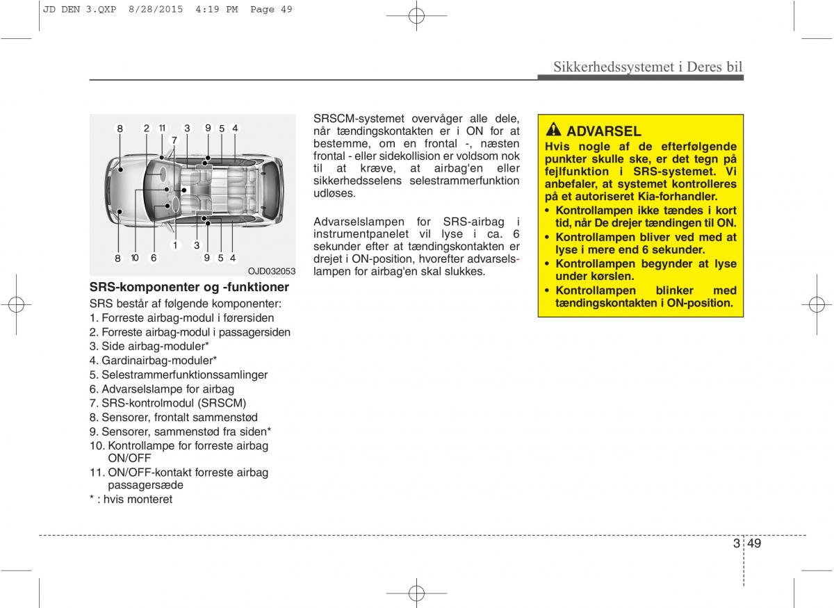 KIA Ceed II 2 Bilens instruktionsbog / page 66