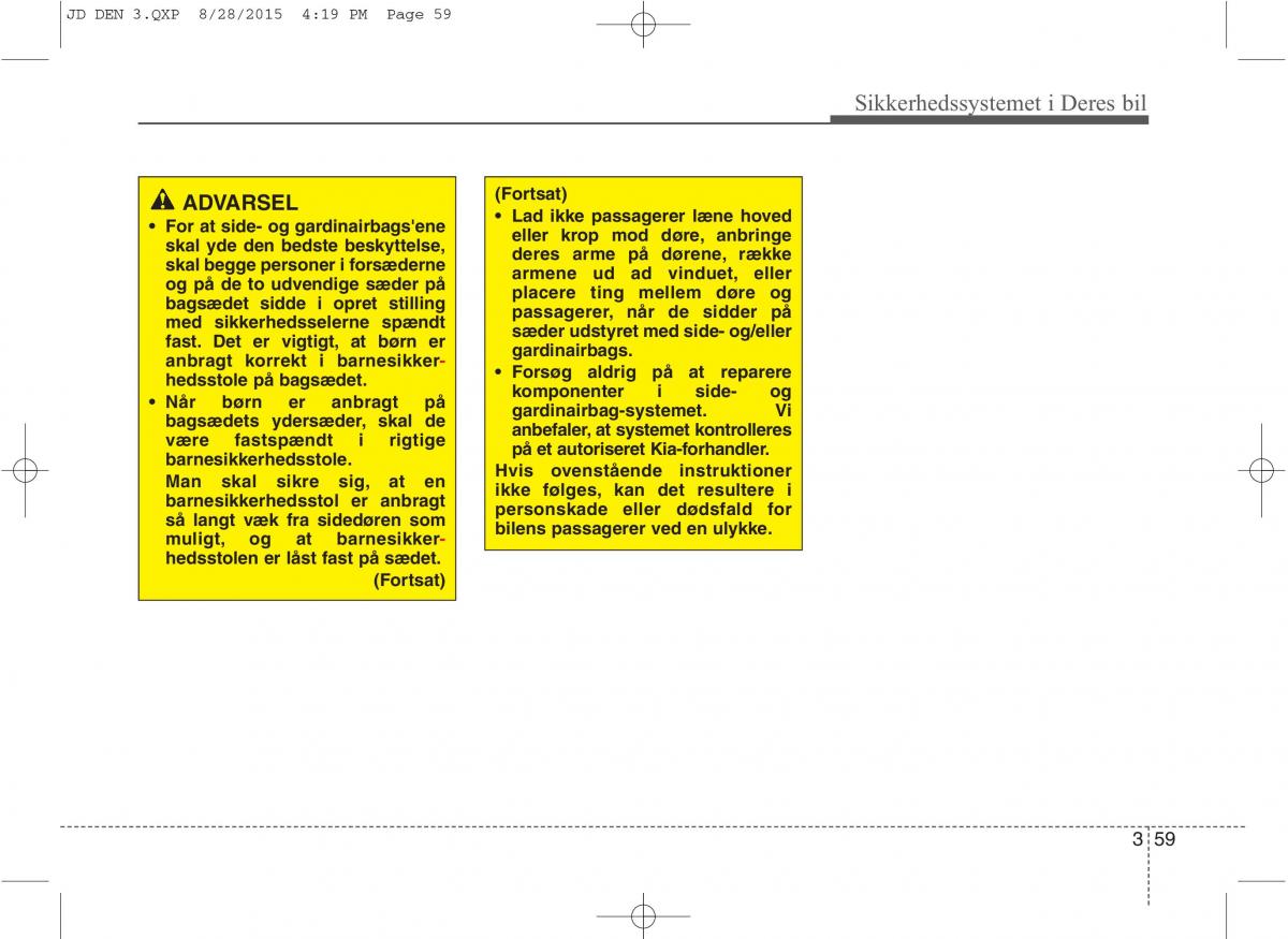 KIA Ceed II 2 Bilens instruktionsbog / page 76