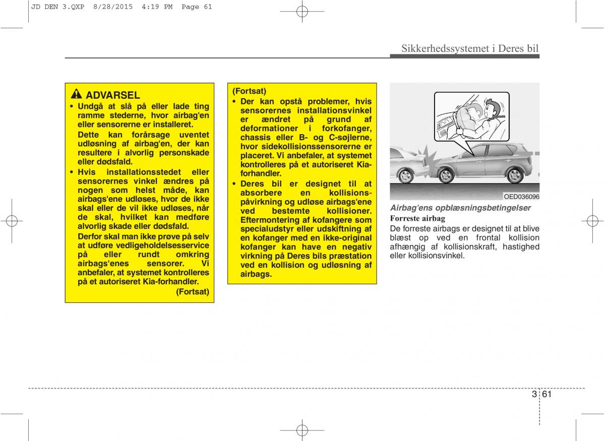 KIA Ceed II 2 Bilens instruktionsbog / page 78