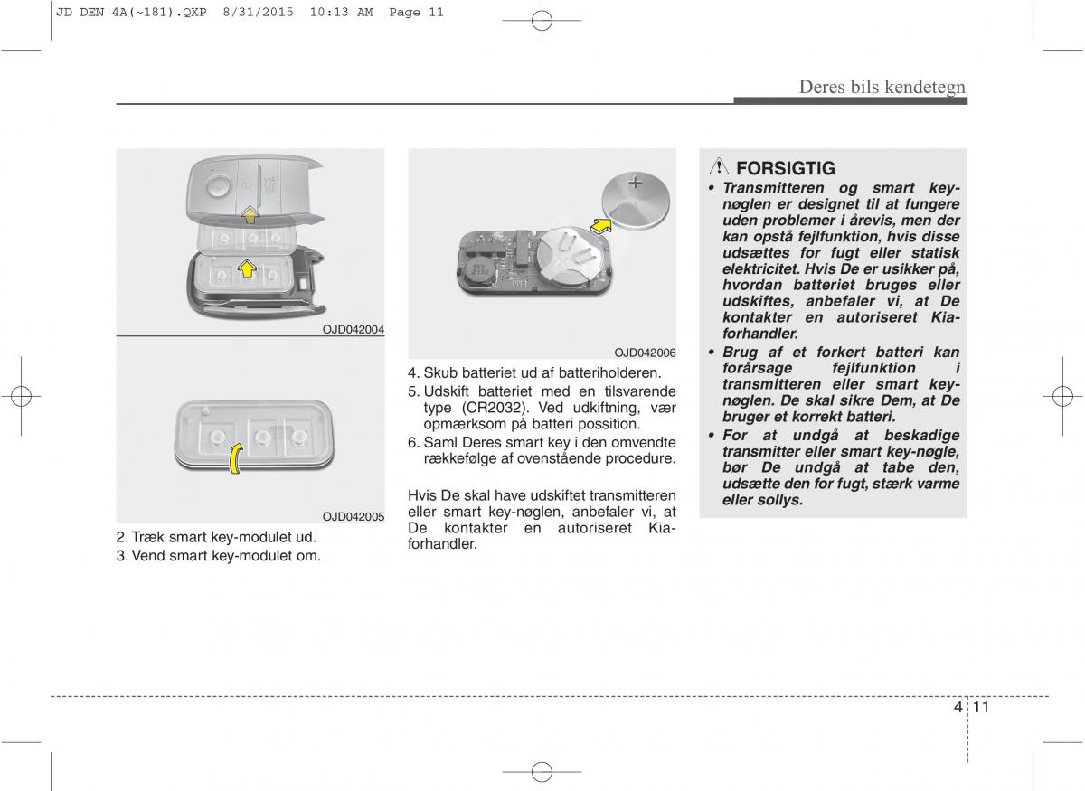 KIA Ceed II 2 Bilens instruktionsbog / page 95