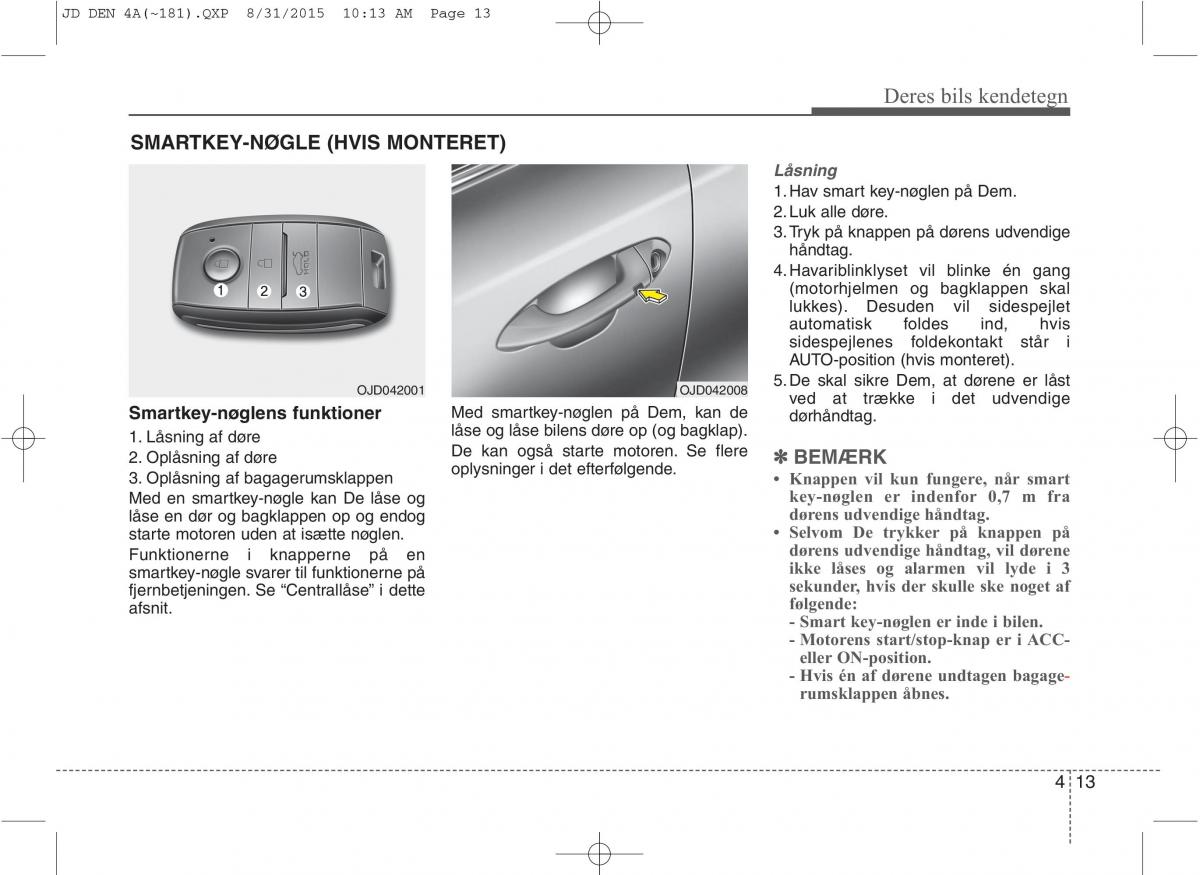 KIA Ceed II 2 Bilens instruktionsbog / page 97