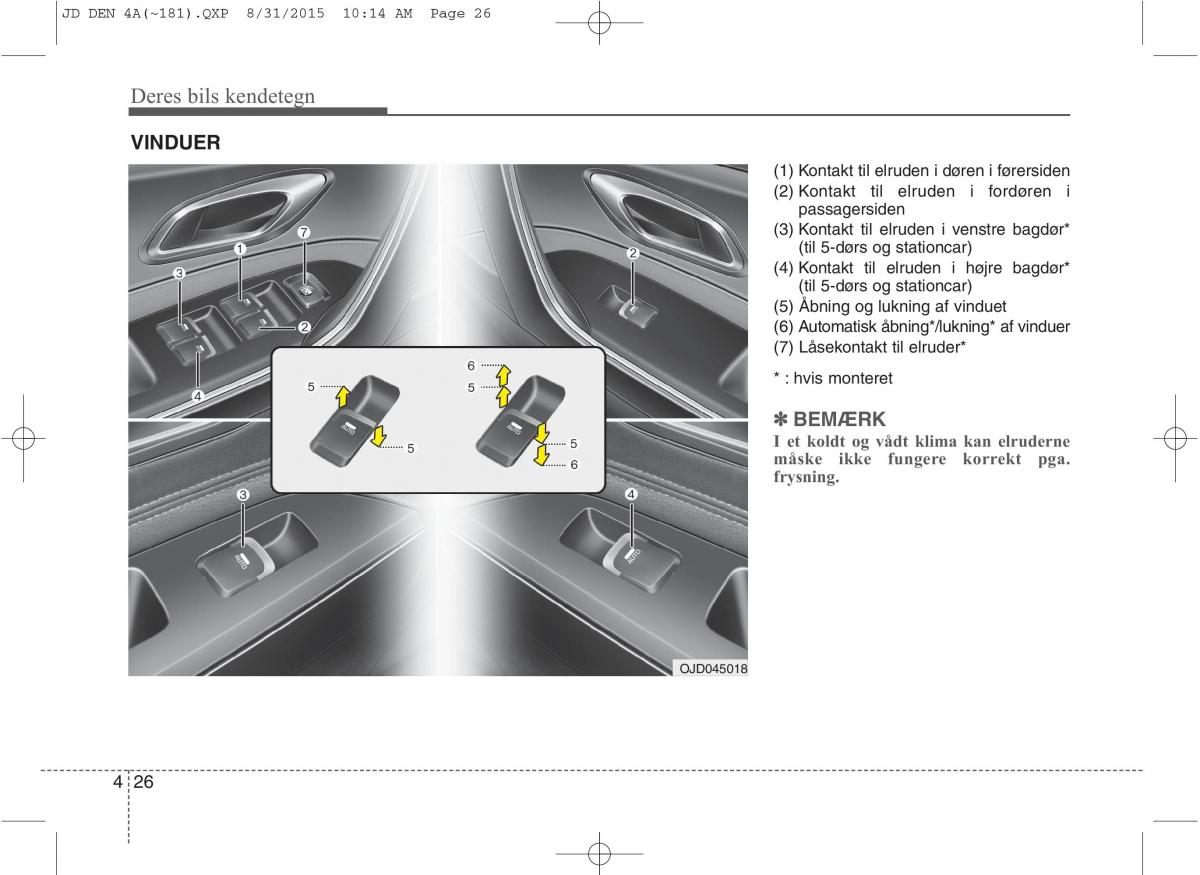 KIA Ceed II 2 Bilens instruktionsbog / page 110