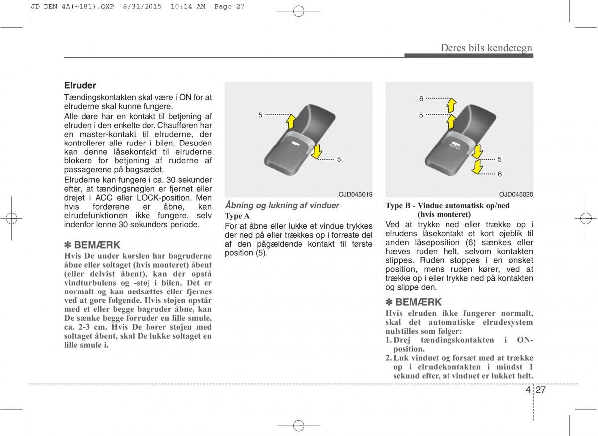 KIA Ceed II 2 Bilens instruktionsbog / page 111