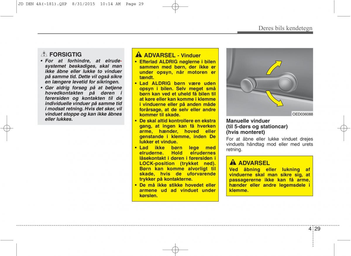 KIA Ceed II 2 Bilens instruktionsbog / page 113