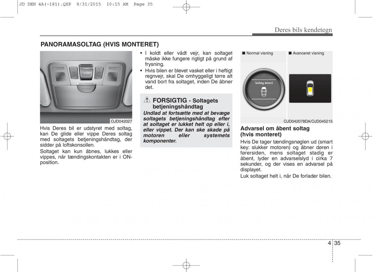 KIA Ceed II 2 Bilens instruktionsbog / page 119