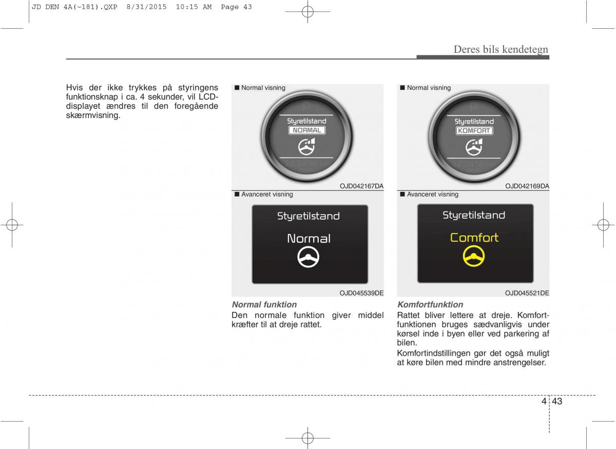 KIA Ceed II 2 Bilens instruktionsbog / page 127