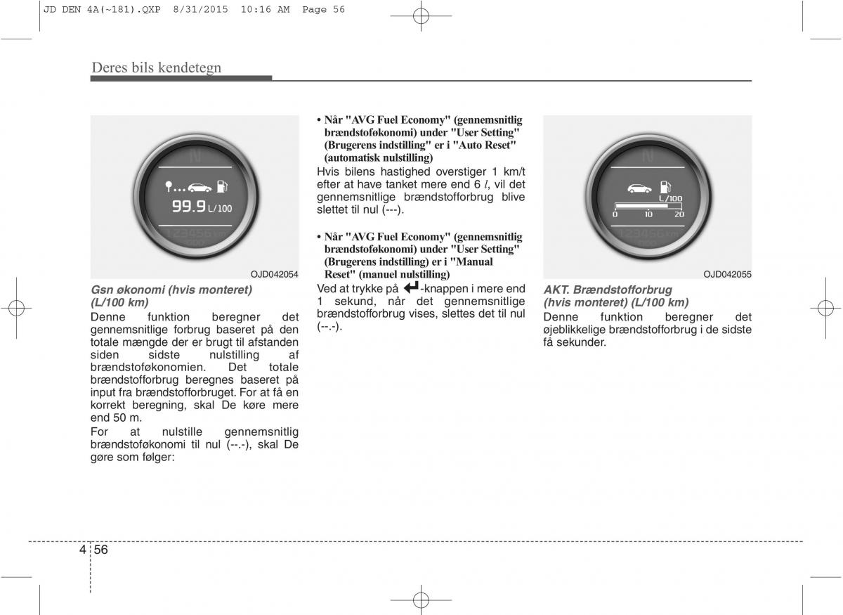 KIA Ceed II 2 Bilens instruktionsbog / page 140