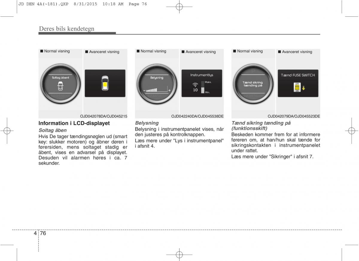 KIA Ceed II 2 Bilens instruktionsbog / page 160