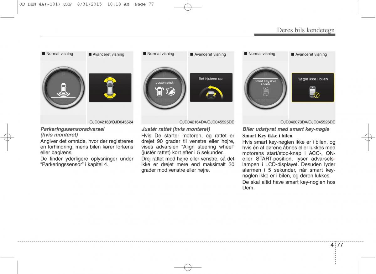 KIA Ceed II 2 Bilens instruktionsbog / page 161