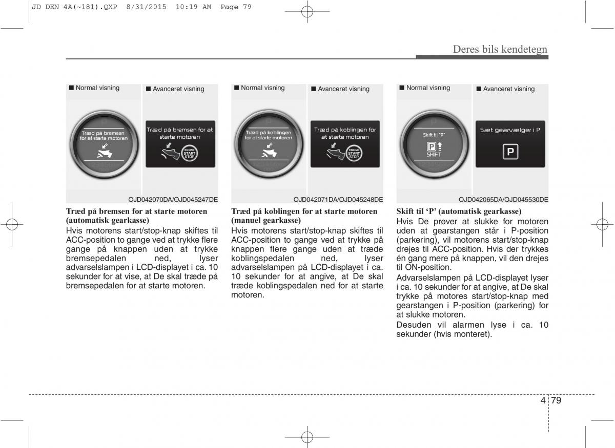 KIA Ceed II 2 Bilens instruktionsbog / page 163